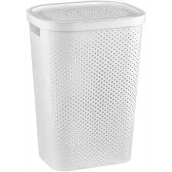 CURVER Infinity Recycled 60L καλάθι απλύτων 44x35x60 cm λευκό