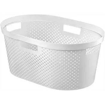 CURVER Infinity Recycled καλάθι απλύτων 40L 59x39x27cm λευκό