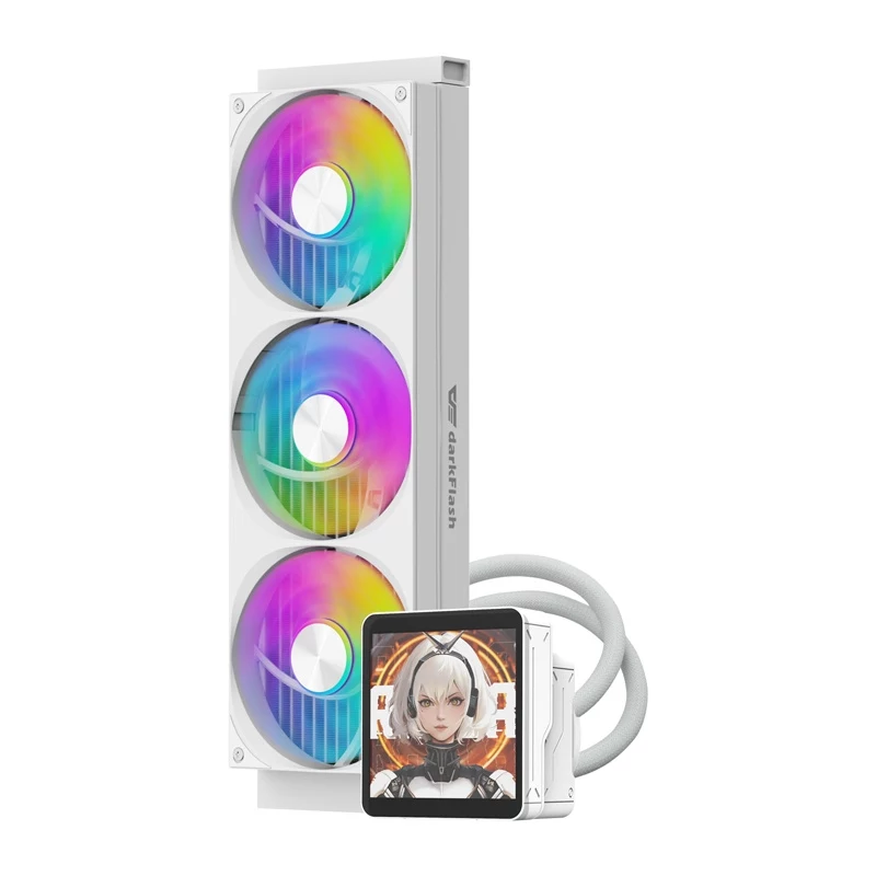 DarkFlash DV360S MAX Λευκό 360mm ARGB AIO Υδρόψυκτη CPU