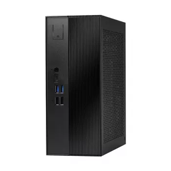 ASRock DeskSlim B760 Mini-PC Barebone - Intel B760, LGA1700, DDR4 SO-DIMM, 2x M.2 PCIe Gen4, HDMI 2.1, DP 1.4, VGA, USB-C, Gigabit-LAN, 1,92L, Μαύρο