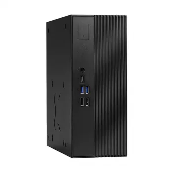 ASRock DeskSlim B760 Mini-PC Barebone - Intel B760, LGA1700, DDR4 SO-DIMM, 2x M.2 PCIe Gen4, HDMI 2.1, DP 1.4, VGA, USB-C, Gigabit-LAN, 1,92L, Μαύρο