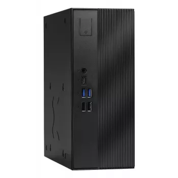 ASRock DeskSlim X600 Barebone Mini-PC, Υποδοχή AMD AM5, DDR5 SO-DIMM, PCIe Gen5 M.2, 2,5GbE, Χωρίς RAM/Αποθηκευτικό χώρο/OS, Μαύρο