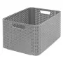 CURVER Style L Κουτί αποθήκευσης 43,6 x 32,6 x 23 cm Ανοιχτό γκρι Εφέ rattan 33L