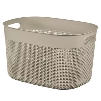 CURVER Filo L Καλάθι αποθήκευσης 18L 38x28x22cm Μπεζ Όψη πλεκτού