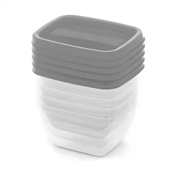 CURVER Vedo Σετ κουτιών αποθήκευσης 5x0,25 L Διαφανές Γκρι
