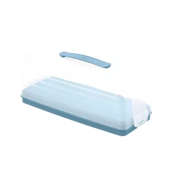 Curver ορθογώνιο κουτί μεταφοράς κέικ 35,5 x 15 x 14,2 cm Μπλε