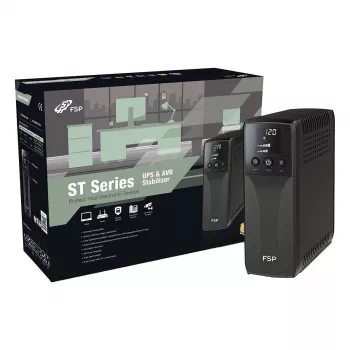 FSP ST 1500 Tower Line-Interactive UPS 1500VA 900W με 8x υποδοχές IEC C13, USB & RS-232, προστασία υπέρτασης RJ45