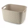 CURVER Softex Μεγάλο Καλάθι Αποθήκευσης 19L Λευκό Κιμωλίας
