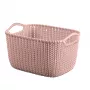 Curver Knit S Ορθογώνιο Καλάθι Αποθήκευσης 8L Ροζ