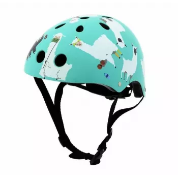 Hornit Llama Παιδικό κράνος ποδηλάτου, Medium 53-58cm, Λευκό/Πολύχρωμο, φως LED LLM921