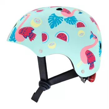 Hornit Flamingo Παιδικό κράνος ποδηλάτου M (53-58cm) με πίσω φως LED FLS931