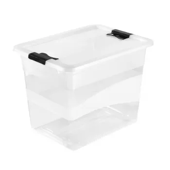 keeeper Crystalbox Cornelia Κουτί Αποθήκευσης με Καπάκι, 24 L, Διαφανές, 39,5 x 29,5 x 30 cm