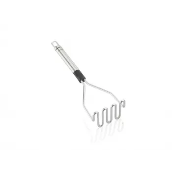 LEIFHEIT ProLine Λιωτήρας πατάτας 103032 – ανοξείδωτο ατσάλι 18/10, εργονομική μαύρη λαβή, πλυντήριο πιάτων, 285 mm