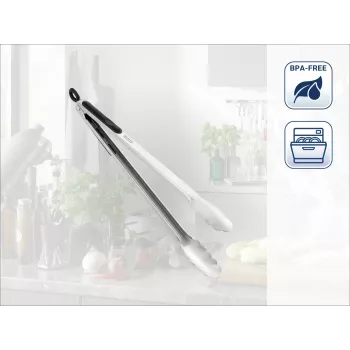 LEIFHEIT Λαβίδα κουζίνας και ψησταριάς 41cm ανοξείδωτο ατσάλι με μηχανισμό κλειδώματος