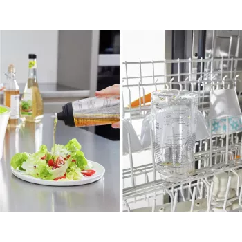 LEIFHEIT Σέικερ σαλάτας 300 ml, Διαφανές/Πράσινο