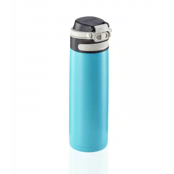 LEIFHEIT Thermos Flip 600ml Γαλάζιο Θερμομονωτική φιάλη ανοξείδωτου ατσαλιού