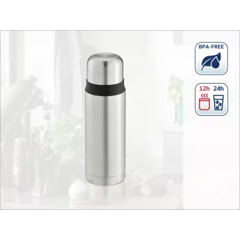 LEIFHEIT Thermos Coco 0,5L θερμός ανοξείδωτο με μόνωση κενού, ασημί
