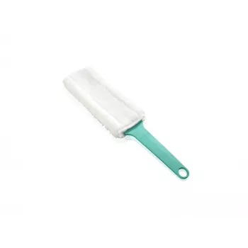LEIFHEIT Duster επίπεδο ξεσκονόπανο ηλεκτροστατικό XL εύκαμπτη κεφαλή με σύστημα Click, μπλε/λευκό