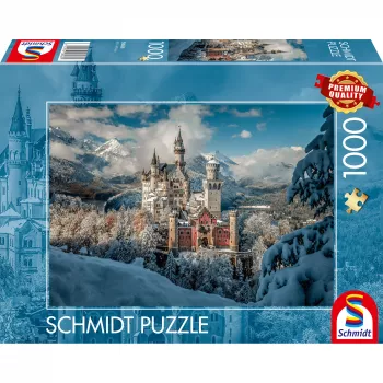 Schmidt Spiele Winterliches Schloss Neuschwanstein παζλ 1000 τεμαχίων