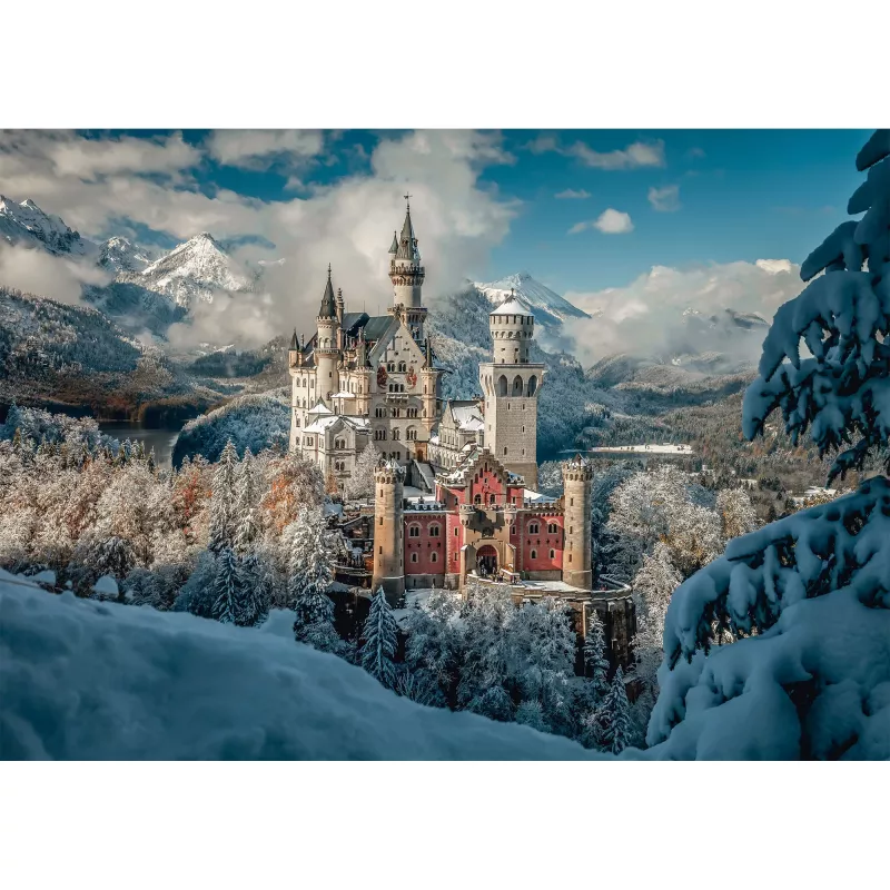 Schmidt Spiele Winterliches Schloss Neuschwanstein παζλ 1000 τεμαχίων