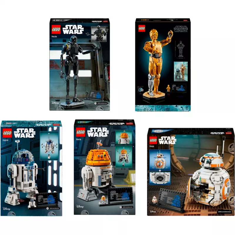 LEGO Star Wars Droid Bundle (BB-8, R2-D2, BB-9E) ρομπότ-droid ελεγχόμενα από εφαρμογή