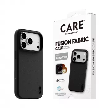 CARE by PanzerGlass Fusion Fabric θήκη μαύρη με MagSafe για iPhone 17 Pro