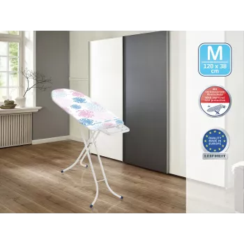 LEIFHEIT Σιδερώστρα Classic M Basic 120x38cm με 8 ρυθμίσεις ύψους και βαμβακερό κάλυμμα