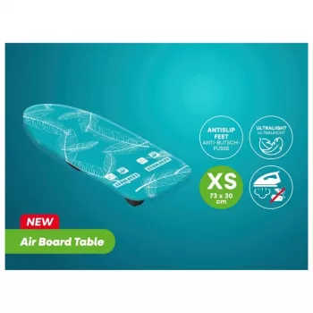 LEIFHEIT Air Board Table Compact Σιδερώστρα 70x30 cm, Thermo-Reflect, πτυσσόμενη, Μπλε/Λευκό