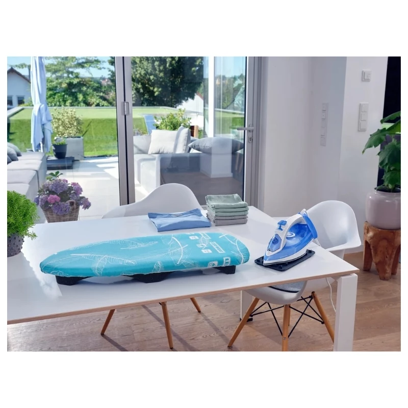 LEIFHEIT Air Board Table Compact Σιδερώστρα 70x30 cm, Thermo-Reflect, πτυσσόμενη, Μπλε/Λευκό