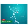 LEIFHEIT Air Board M Solid Plus Σιδερώστρα 120x38cm με κάλυμμα Thermo-Reflect