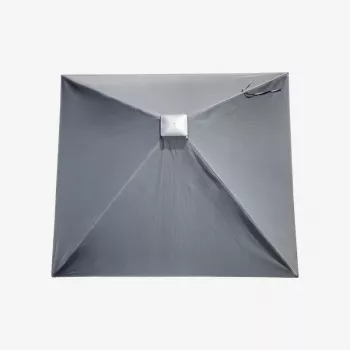 LEIFHEIT Roof LinoProtect 400 περιστρεφόμενη απλώστρα με προστατευτικό κάλυμμα, 40 m μήκος στεγνώματος, 4 σχοινιά, πλαίσιο αλουμινίου, ασημί/γκρι