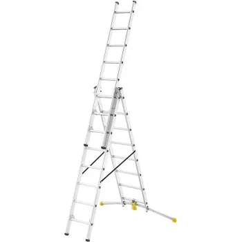 HAILO Kombileiter HobbyLOT σκάλα αλουμινίου 2x8 + 1x9 σκαλοπάτια