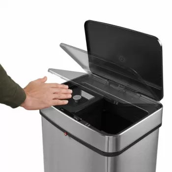 HAILO Öko Vario XL σύστημα διαχωρισμού απορριμμάτων, 2x25L, ανοξείδωτο ατσάλι