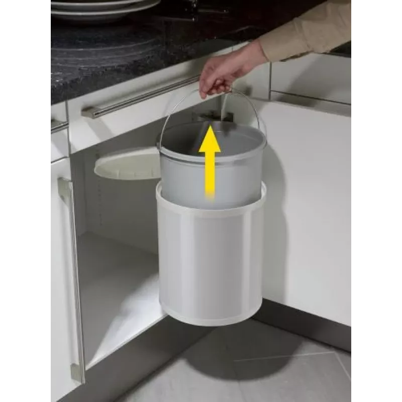 HAILO εντοιχιζόμενος κάδος απορριμμάτων Compact-Box M 15L λευκό