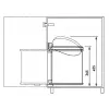 HAILO εντοιχιζόμενος κάδος απορριμμάτων Compact-Box M 15L λευκό