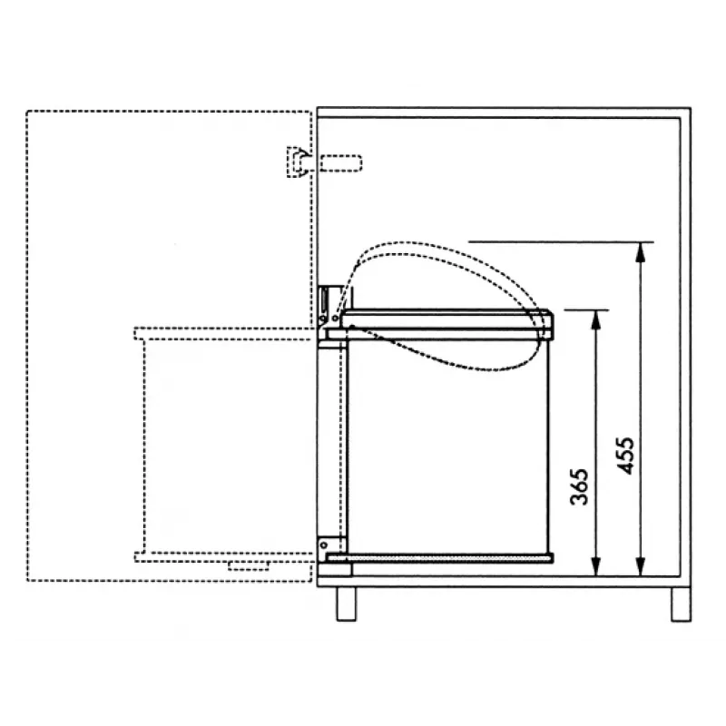 HAILO εντοιχιζόμενος κάδος απορριμμάτων Compact-Box M 15L λευκό