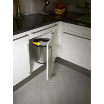 HAILO Compact-Box M 15L κάδος απορριμμάτων με πεντάλ από ανοξείδωτο ατσάλι με καπάκι Soft-Close
