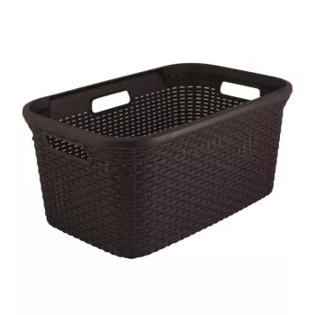 CURVER καλάθι απλύτων Style 45L 59,2 x 38 x 27 cm σκούρο καφέ