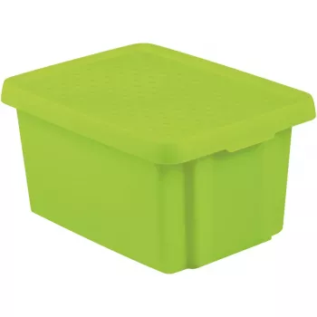 CURVER Essentials 16L κουτί αποθήκευσης με καπάκι, πράσινο, 30 x 39 x 21 cm