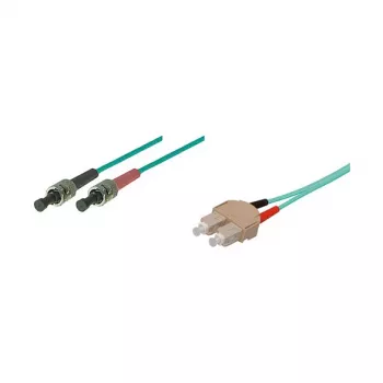 Good Connections SC/ST Duplex OM3 πολύτροπο καλώδιο οπτικών ινών, 50/125µm, LSZH, 2m, aqua