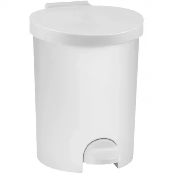 CURVER Deco ποδοκίνητος κάδος απορριμμάτων 15L λευκός με αφαιρούμενο εσωτερικό κάδο