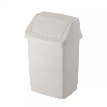CURVER Click-it 50L κάδος απορριμμάτων με ποδομοχλό, λευκό, 38,5x33,5x63,5 cm