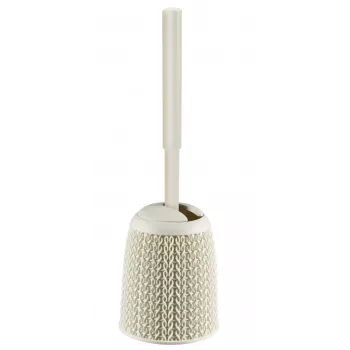 CURVER Knit βούρτσα τουαλέτας με βάση, λευκό, Ø14x43 cm