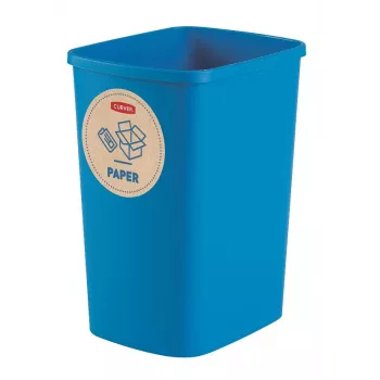 Curver Deco Flip Bin σετ κάδων ανακύκλωσης 3x10L μπλε πράσινο κίτρινο