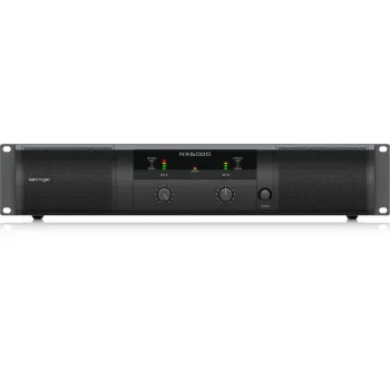 Behringer NX6000 τελικός ενισχυτής Class-D 2 x 3000W στα 4 Ohm με DSP, μαύρο