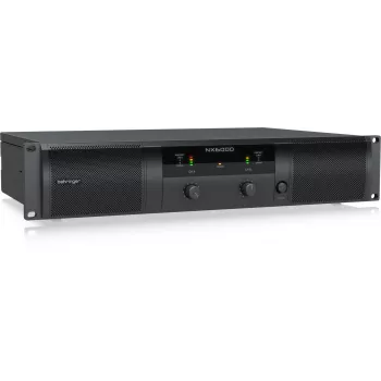 Behringer NX6000 τελικός ενισχυτής Class-D 2 x 3000W στα 4 Ohm με DSP, μαύρο