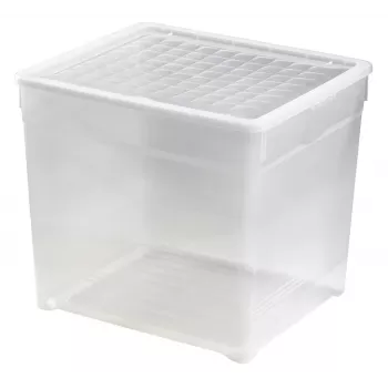 CURVER υφασμάτινο κουτί με καπάκι 33L διαφανές 39,5x34,2x34,3cm