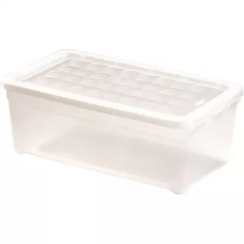 Curver Textile Box 5,7L διαφανές κουτί αποθήκευσης με καπάκι, 34,3 x 19,5 x 12,5 cm