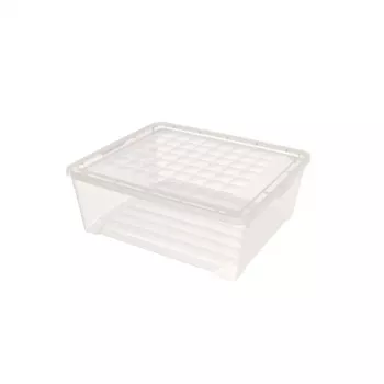 CURVER υφασμάτινο κουτί με καπάκι, 10L, διαφανές, 34,2 x 29,7 x 12,5 cm