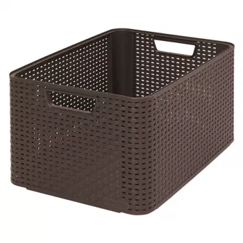 CURVER Box Style L 43,6 x 32,6 x 23 cm σκούρο καφέ κουτί αποθήκευσης